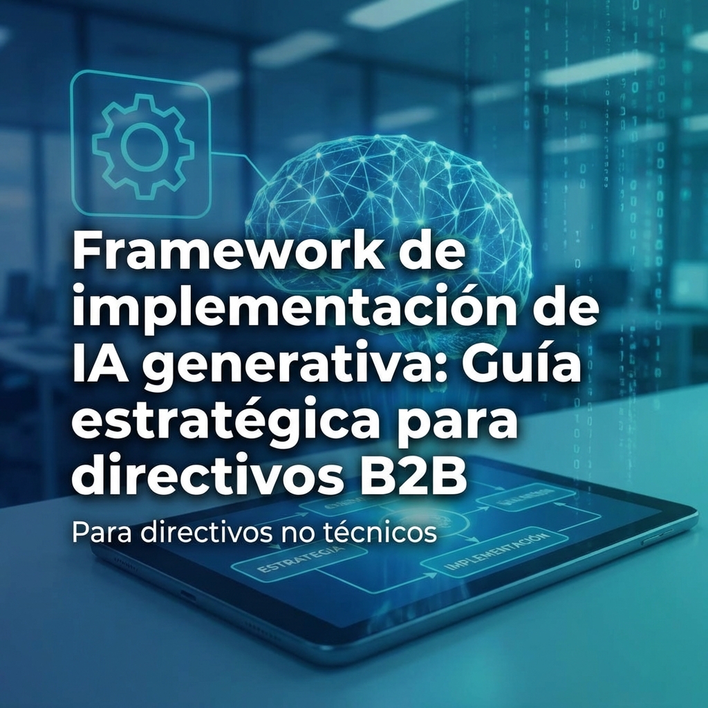 Framework de implementación de IA generativa: Guía estratégica para directivos B2B