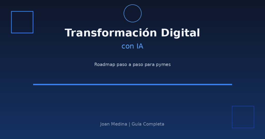 Transformación digital con IA: roadmap paso a paso para pymes